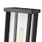 Z-Lite Glenwood 1 Light Outdoor Post Mount Fixture, Black & Clear 586PHBS-BK - alternate 4